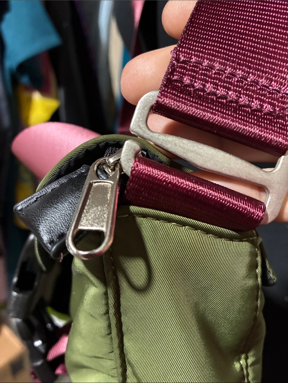 Colorblock Recycled Tech Mini Bag - Picture 10 of 11